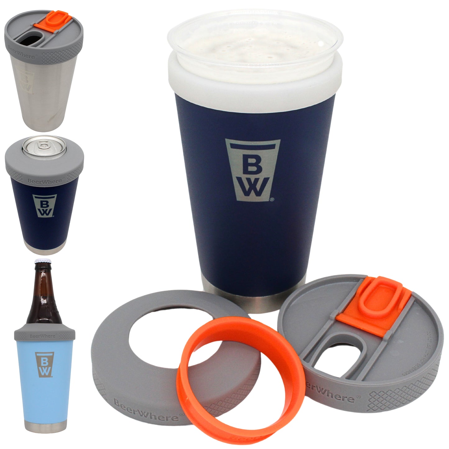 6PINT 6-in-1 Beverage Cooler | 20 oz. Tumbler I Pint Glass Cooler | Vacuum-Insulated 304 Stainless