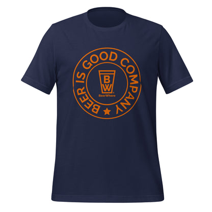 BeerWhere Orange Logo T-shirt | Beer Is Good Company