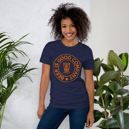 BeerWhere Orange Logo T-shirt | Beer Is Good Company