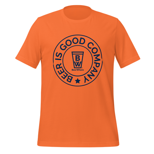 BeerWhere Navy Logo T-shirt | Beer Is Good Company